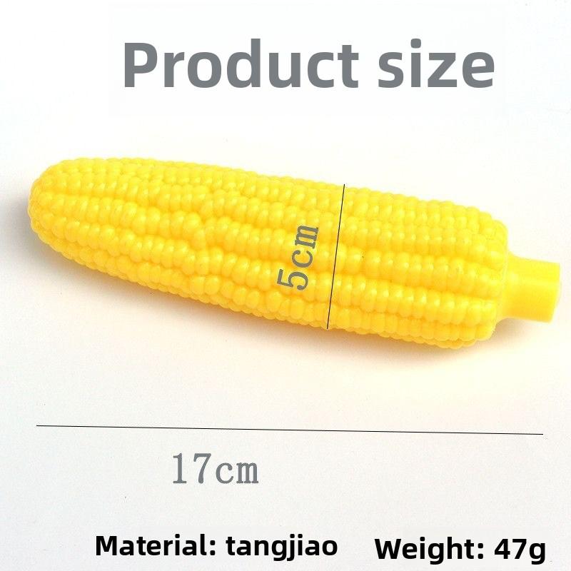 Dog Toys, Sound-making Toys, Rubber Sound-making Toys, Corn Dog Teething and Teeth Cleaning Toys, Self-entertainment Pet Supplies