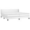 Maison Exclusive - Sommier à lattes de lit avec matelas Blanc 200x200cm Similicuir