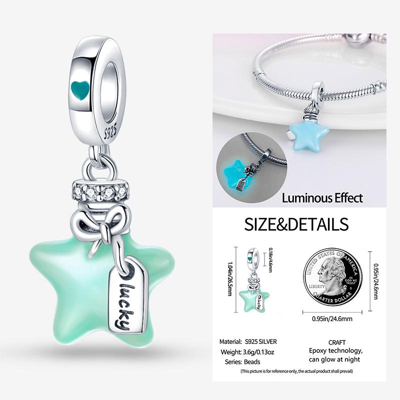 New In Star Moon Sun Series Charm Beads Fit Pandach Original Bracelet Women Copper Pendant Bead Jewelry Gift