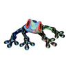 3D Printed Magnetic Frog Toy Movable Joints Frog Fridge Magnet Articulated Poseable Frog Model