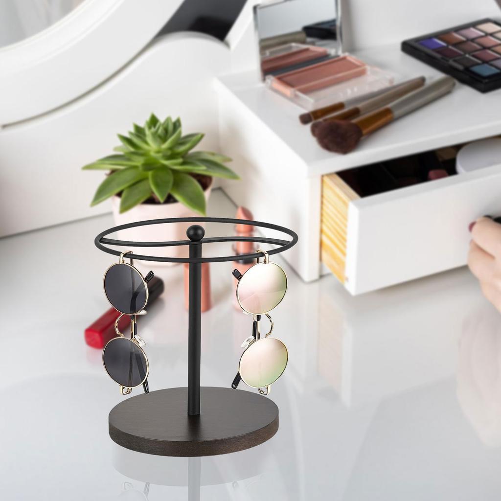 Sunglasses Organizer Display Stand Gold/Black Eyeglass Organizers Stylish Eyewear Display Holder for Any Setting