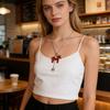 Vintage Zodiacal Horse Layering Necklace Stainless Steel Copper Neckchain For Women Fashion Jewelry Accessory Gift