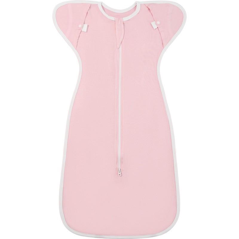 Baby Cotton Swaddle Blanket Newborn Sleep Sack Wrap Arms Up Design Stretchable Sleeves