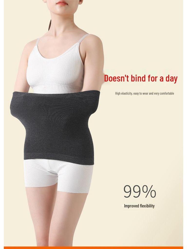 Unisexový podpůrný pás na pas s pelyňkem a kašmírem: Hřejivý břišní pás a chránič žaludku pro ochranu před chladem.