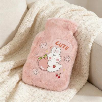 Plush Hot Water Bottle Bag Girls Cute Shoulder Hand Warmer Warm Belly Winter Home Instant Hot Pack Water Heating Pad Heat Pack