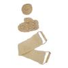 3pcs Body Scrubber Set Exfoliating Sisal Glove Deep Clean Shower Loofah Set for Home