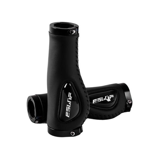 

1 Pair Handlebar Sleeves Shock Absorption Anti-slip Silicone Faux Leather Dustproof Bicycle Handlebars Grips for Mountain Bikes чёрный