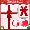 Large Red Bow Ribbon Christmas Front Door Decoration Hanging Bow Wedding Party Traditional Ready Made Door Bow  Year Decor