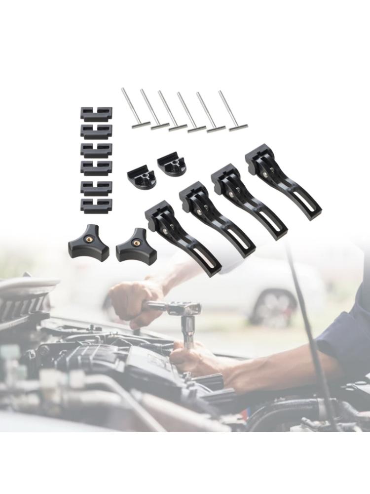 Universal Replacement Part for Hard Tri-fold Tonneau Cover Include T-Bolt, Rear Clamp, Front Clamp Pickup Accessories