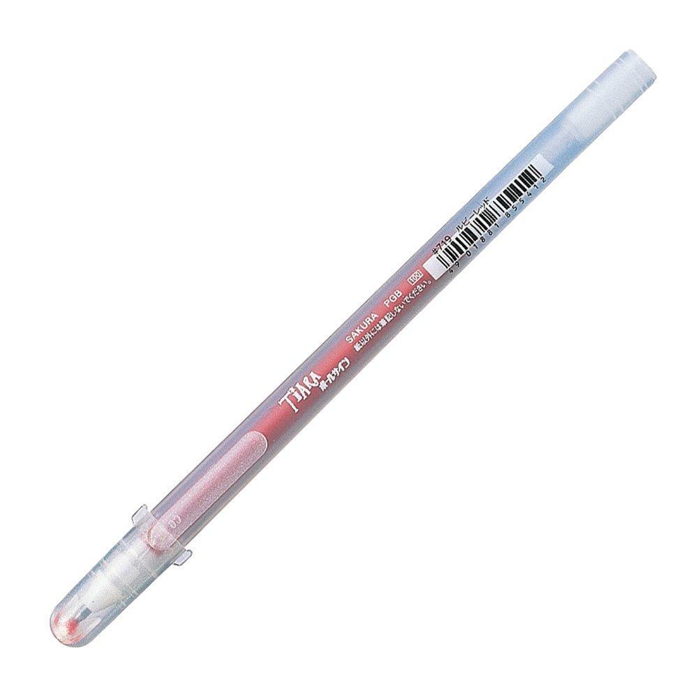 Sakura Ballpoint Ballsign Tiara Ruby 10 Pens Cray-Pas Water-Based Pen, PGB#719(10), Red,
