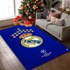 Real Madrid Print Area Rug, Multi-functional Office Chair Sofa Carpet, Easy Clean Carpet for Home and Living Spaces