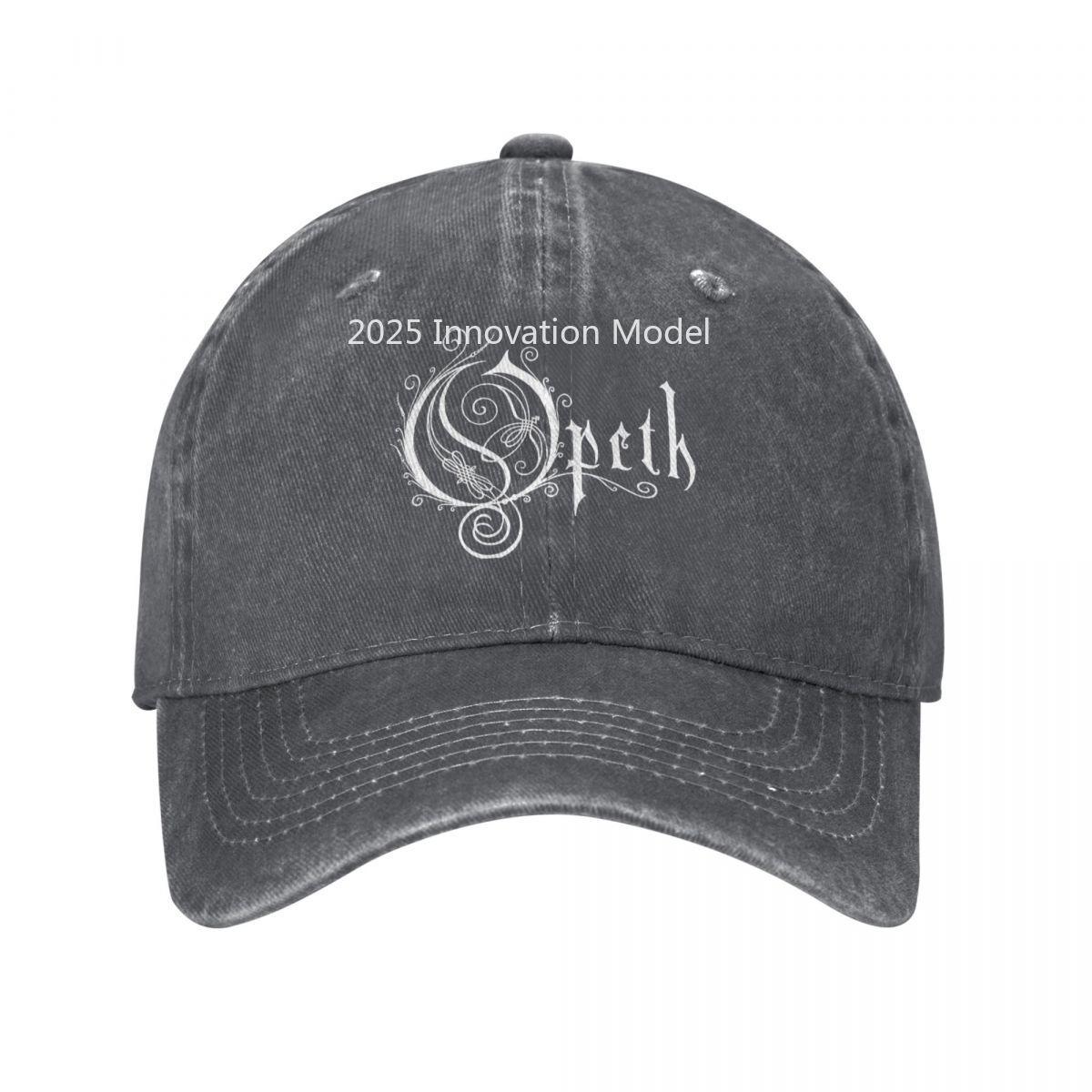 

Casual Opeths Logo Death Metal Band Baseball Cap Men Women Distressed Washed Snapback Hat Vintage music album Outdoor Hats Cap One Size