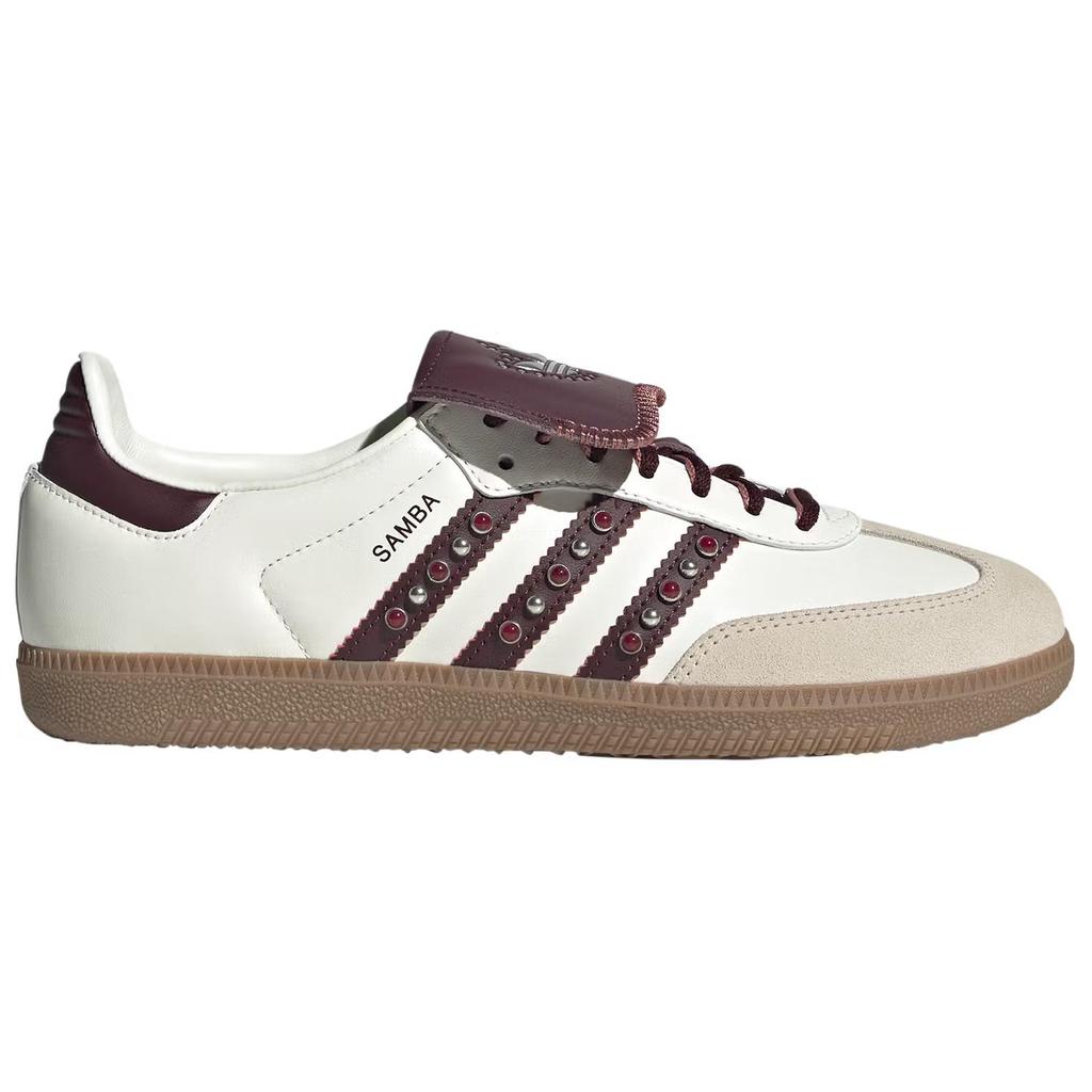 Adidas Originals Samba Lt Comfortable Versatile Low-Top Skate Shoes Women Sneakers Hemp Off-White White JQ9714
