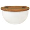 VidaXL Table Basse, Table d'Appoint avec Rangement, Bout de Canapé, Meuble Salle de Séjour Salon, Industriel, Blanc Bois de 351754
