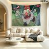 Настенный гобелен Гравити Фолз, эстетичное тканое одеяло с принтом, подходит для спальни, гостиной и домашнего декора.