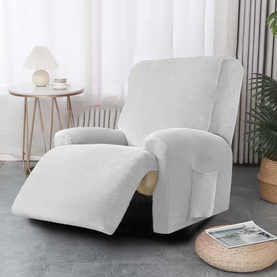 Silver Fox Velvet Elastic Split Sofa Cover - Chewy Collection
