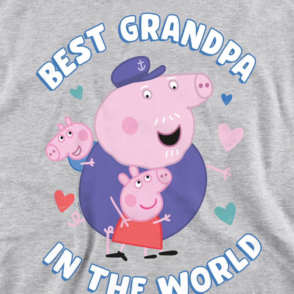 Peppa Pig Unisex Adult Best Grandpa In The World Sweatshirt
