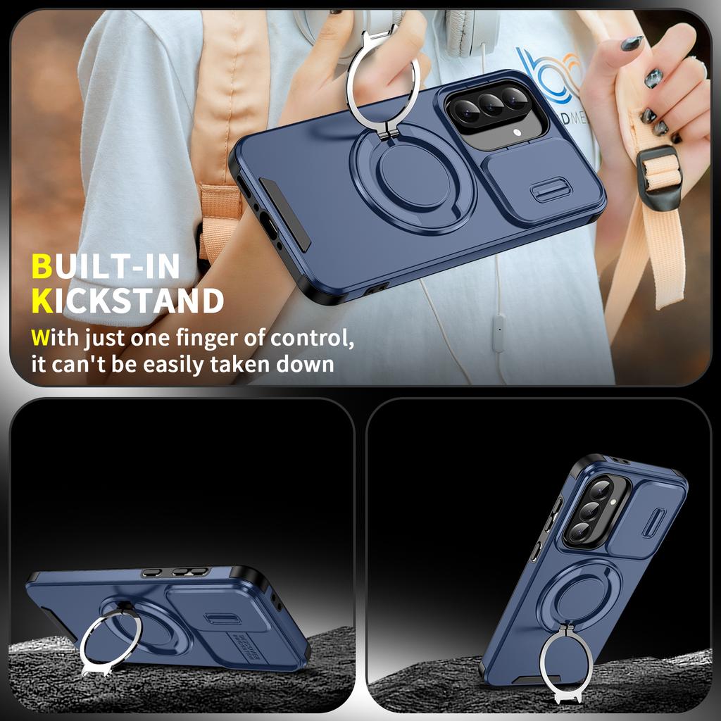 Slide Lens Cover Design Shockproof Case for Samsung Galaxy A17 5G A56 A16 A36 A55 A35 A15
