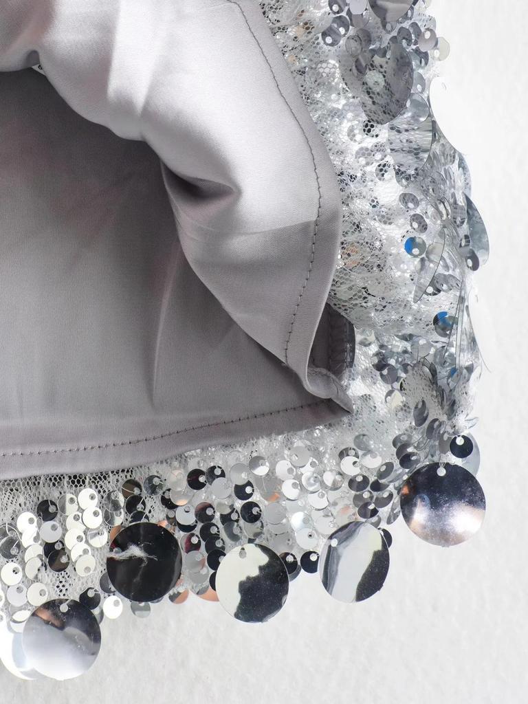 2025 Winter Dames Europees & Amerikaanse Stijl Pailletten Minirok: Sexy Strakke Korte Rok