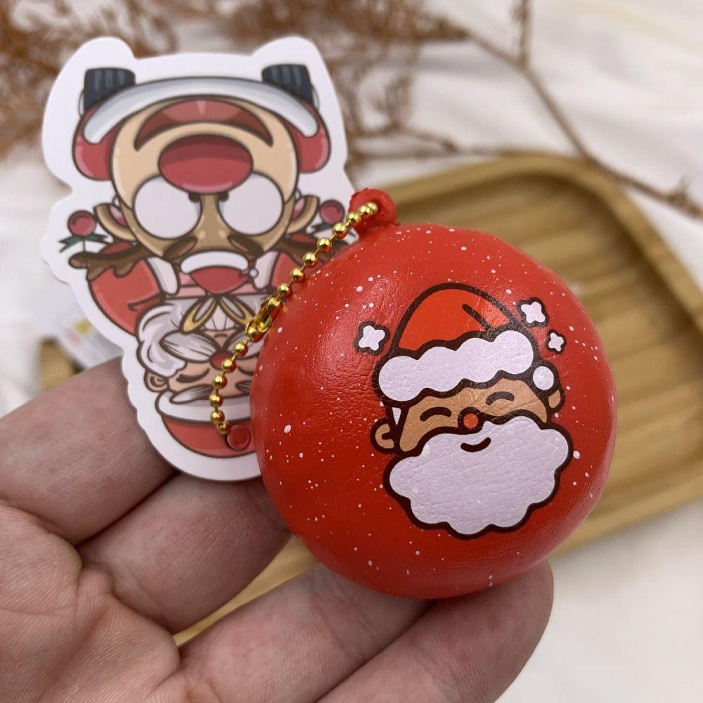 

Santa Claus PU Slow Rebound Toys Big Buns Soft Pinch Music Fidget Toy Party