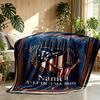 Individualizuotas su vardu Atletico Madrid spaudinio pledas, namų dekoras, miegamasis, sofa, stovyklavimas, svetainės sofa, dovanos gimtadieniui, Kalėdoms