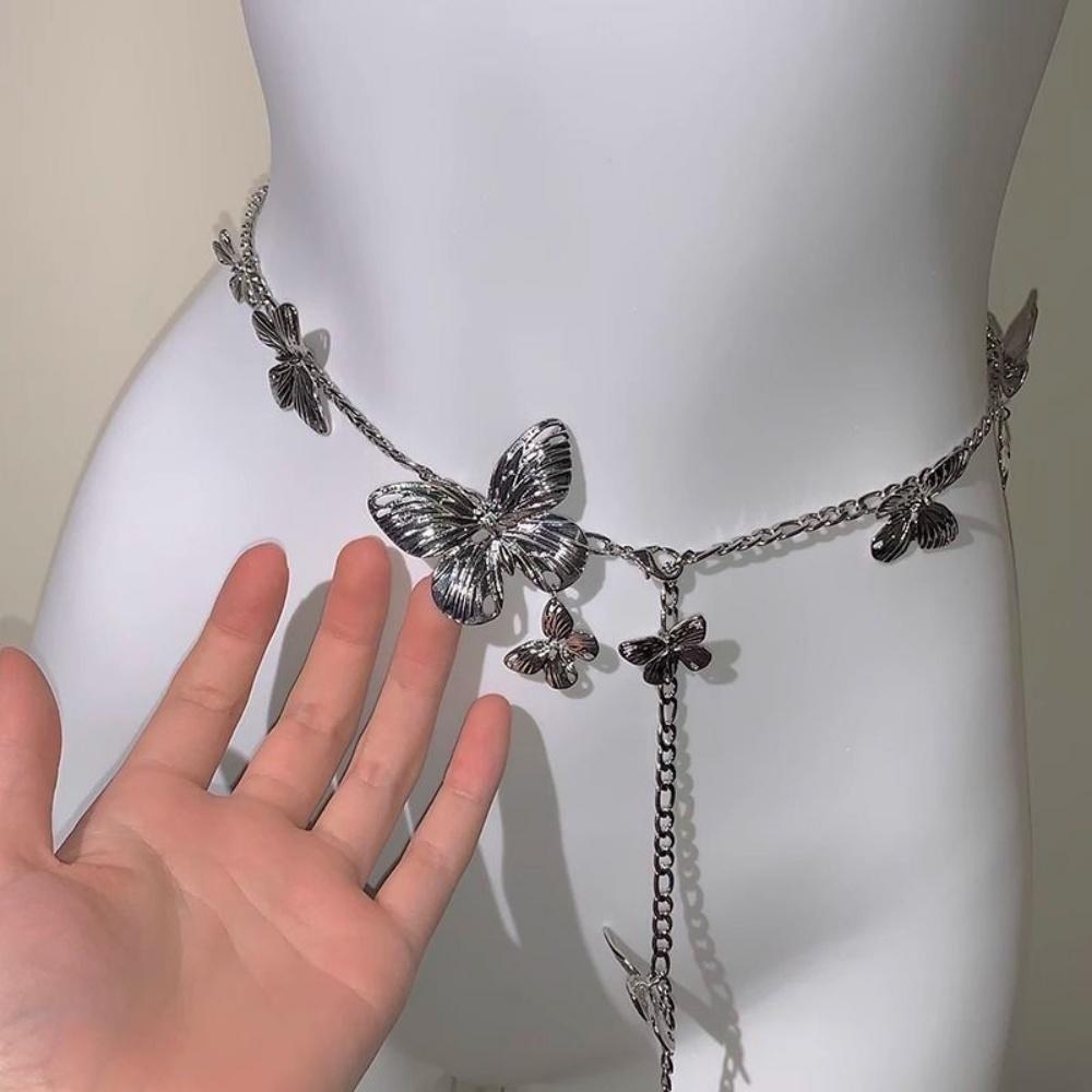 Waist Strap Accessories Sophisticated Belt Waistband Lady Body Chains Adjustable Butterfly Metal Waist Chain For Dates Casual