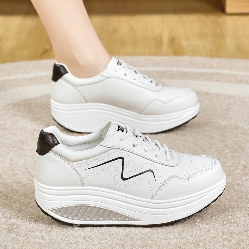 Spring and Autumn new rocking shoes sports shoes platform casual travel shoes breathable single shoes