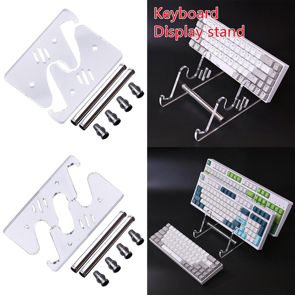 Acrylic Keyboard to install Tilted Mechanical Holder Storage Stand for Collector
