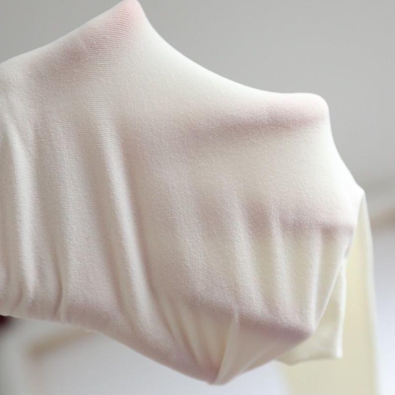 Japanisch - Stil Mädchenhaft Milchig - weiß Soft - Girl Strumpfhose - Laufmaschenfest Tanz Weiß Seidenstrümpfe für Schulkinder