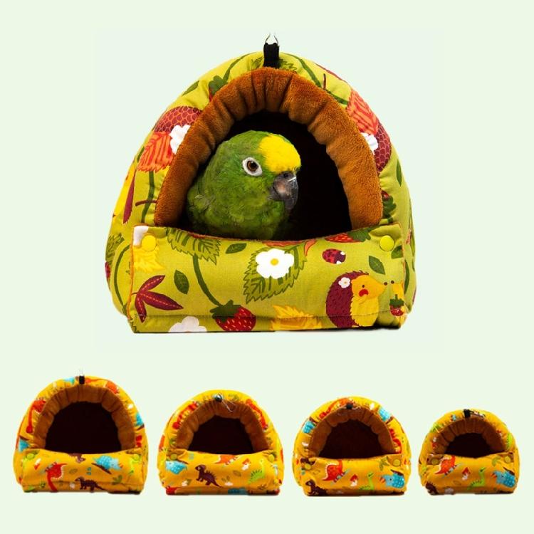 Fashion Pet Bird Parrot Cages Windproof Hammock Hut Tent Bed Hanging Cave