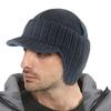 Warm Ear Flaps Cap Ear Protection Peaked Knit Cap Winter Beanie Hat  Men
