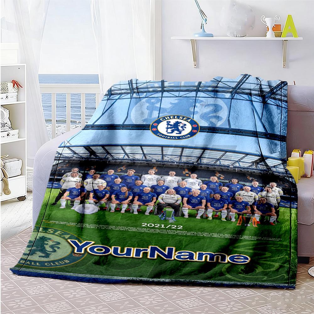 Chelsea Customize Your Name Blanket Gift Customizable Blanket Ultra-Soft Great for Office Seaside Bedding Picnics Four Seasons Multipurpose