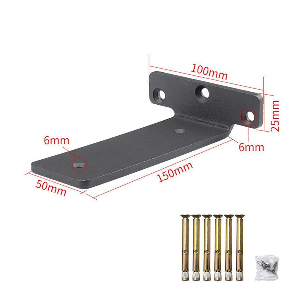 4-8 Inch Concealed Shelf Bracket White Black Steel Shelf Wall Mount Bracket Home And Kitchen DIY Furniture Hardware
