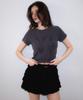 ROSEFRANTZ Lovely Flare Cancan Mini Skirt [Black]