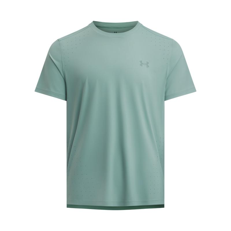 Under Armour Short Sleeved T Shirts Men s Snakeskin Print Stone Green 1389802-323 L