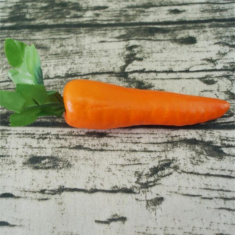 Artificial Carrots 6PCS Mini Carrots Fake Vegetable Display for Dollhouse