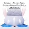 T Shaped Elderly Butt Cushion Anti Decubitus Pad  for Bedridden Elderly and Disabled People