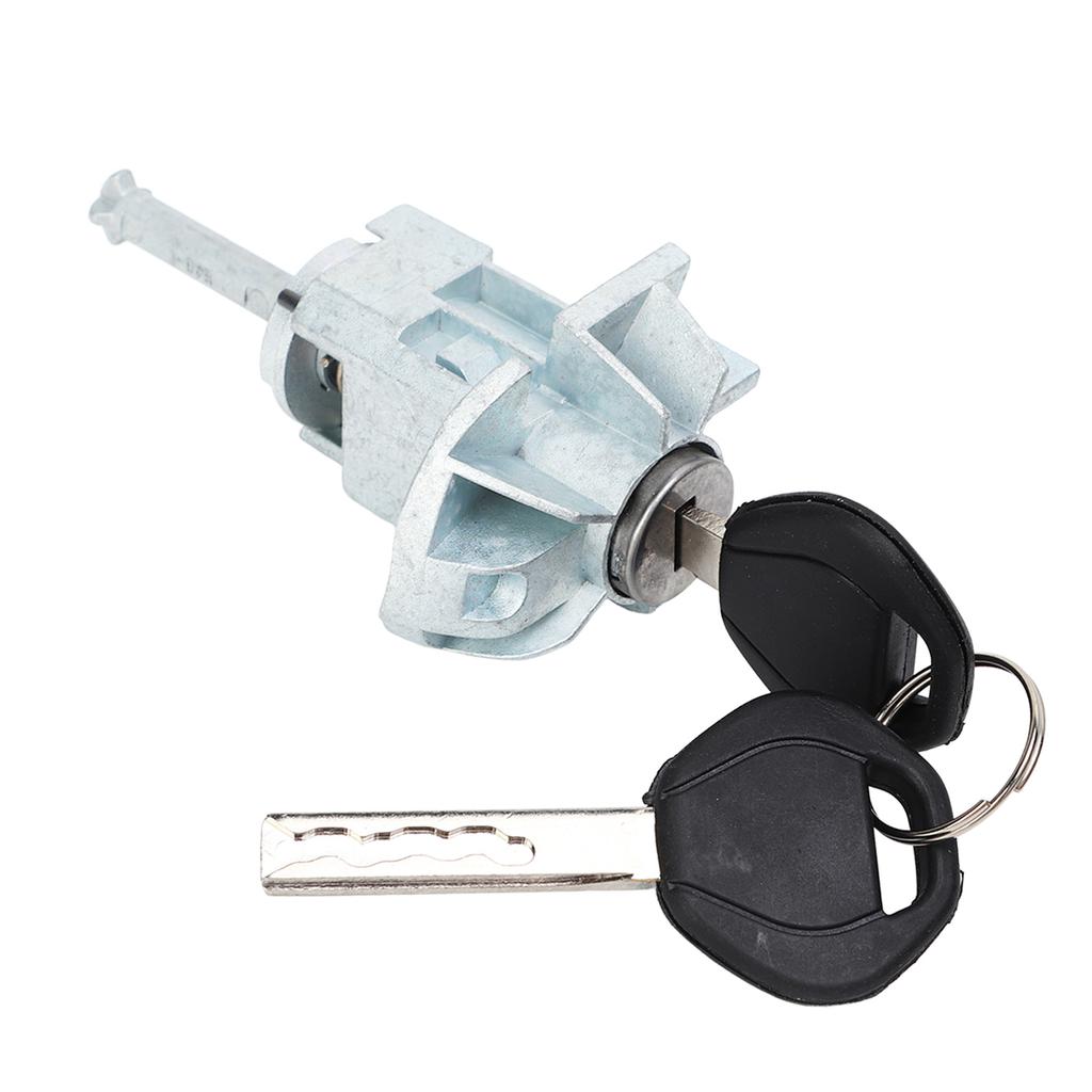 Front Left Door Lock Cylinder Barrel Assembly with Keys Zine Alloy for E46 325i 330i 330xi 2001‑2006