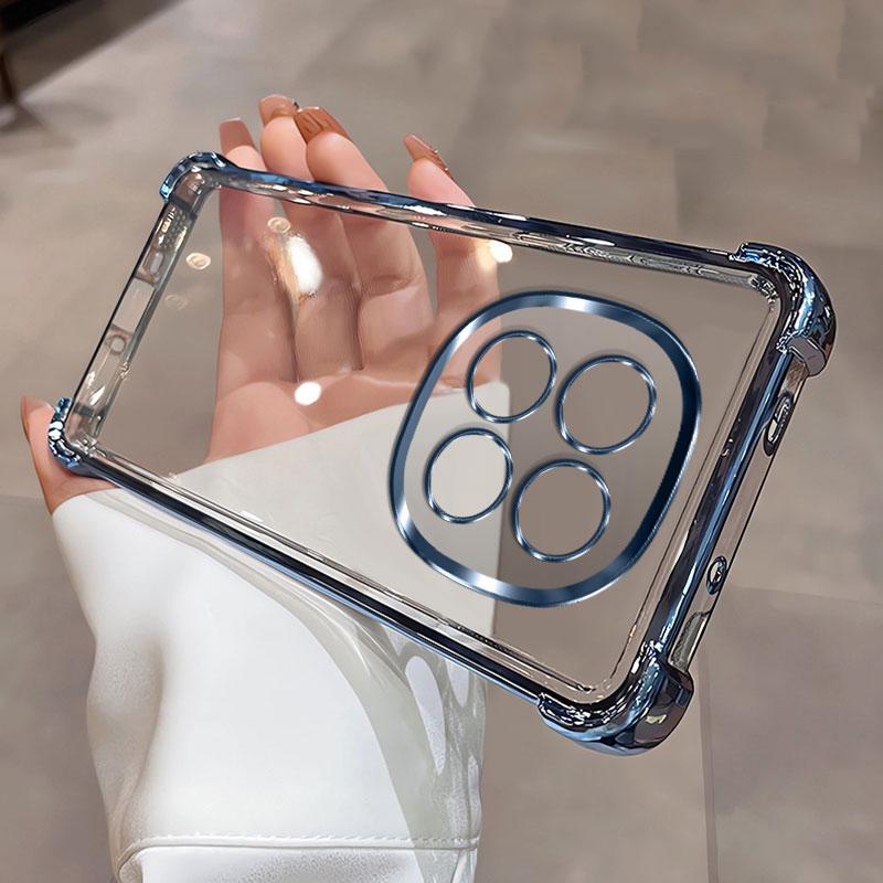 For Xiaomi Redmi Note 14 Pro 14S 13 12 11 11S 10 10S 9 Redmi 14C 13C 12C 10C A5 A3 K80 K70 K60 Poco X7 Pro X6 M6 Transparent Electroplated Phone Case
