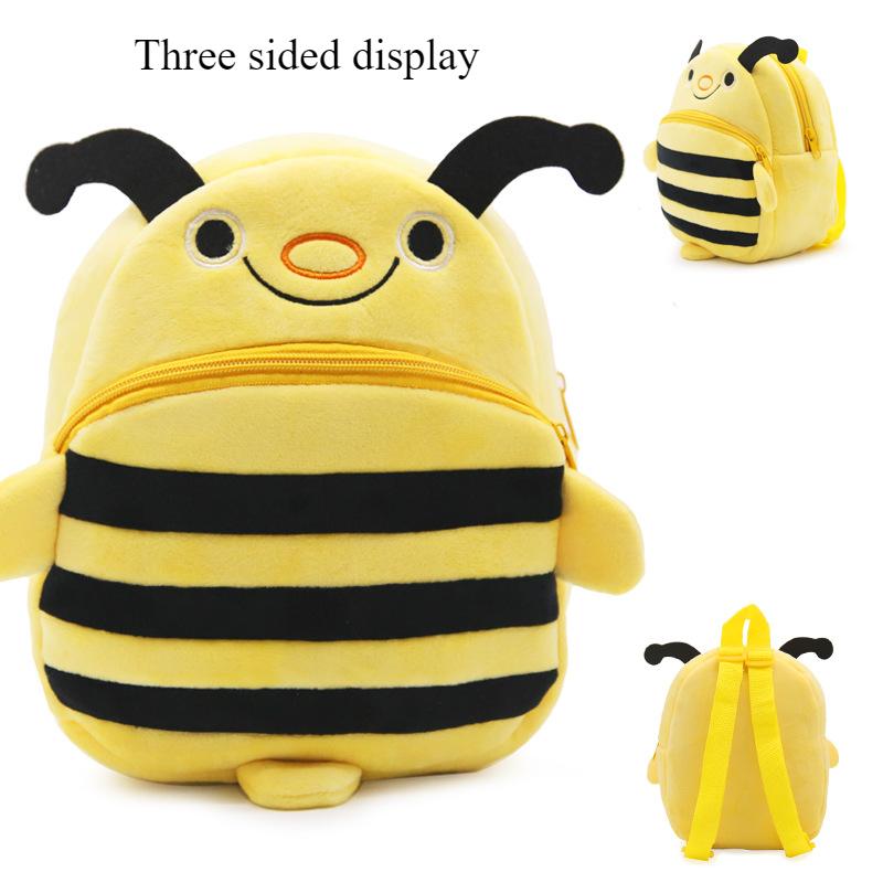 Kindergarten Backpack Cute Cartoon 1-3 Year Old Children's Backpack Plush Backpack for Spring Outing Fun Portable Backpack