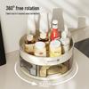 Dönen Mutfak Baharatlık & Baharat Düzenleyici - Şişeler ve Kavanozlar için Çok Fonksiyonlu Köşe Depolama