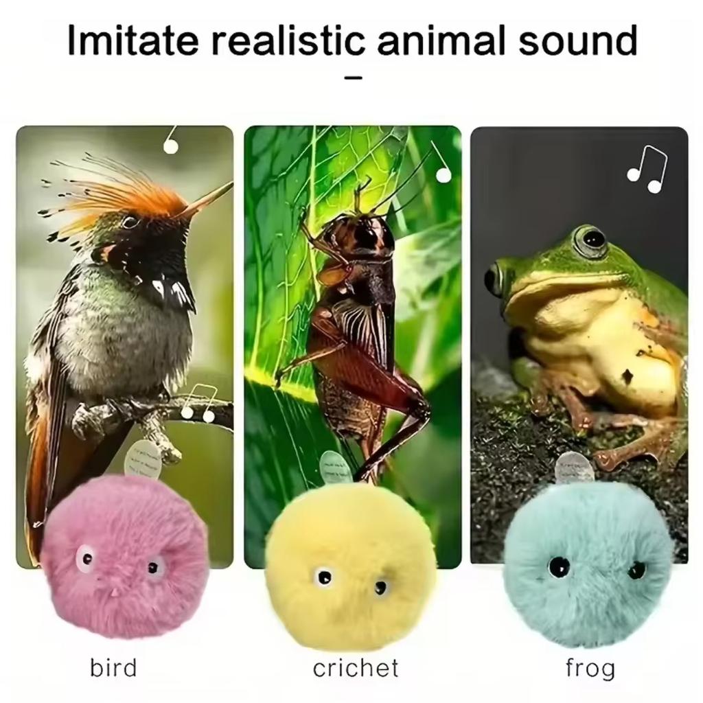 Minge interactivă Jucării inteligente pentru pisici de pluș Jucărie electrică de antrenament cu catnip pentru pisoi Produs pentru animale de companie care sună la atingere Minge de jucărie scârțâit