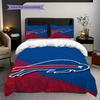 Set di tre pezzi Spirito di squadra Buffalo Bills(1 * copripiumino + 2 * federa, senza nucleo)Set biancheria da letto Morbido e confortevole Copripiumino e federa