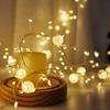 LED Waterproof Crackle Ball String Lights with Remote Control - Decorative Fairy Lights