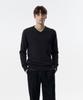 TAILDERN William Lightweight V-Neck Sweater Wool Dark Brown