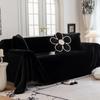 AIWINSURE-Luxury Faux Mink Fur Sofa Towel Blanket, Thick Plush Couch Slip Cover, Universal Recliner Furniture Protector, 4 Seats