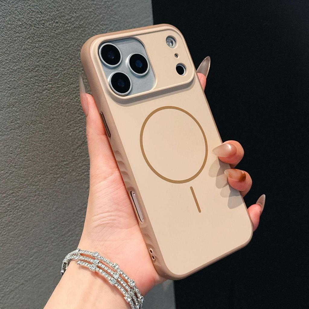 Color-Block 2-in-1 Magnetic Anti-slip Phone Case for Apple 17 Pro Max, 16 Pro, 15, 13, 11 Trendy Skin-Feel