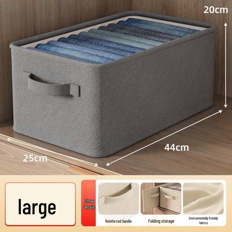 Foldable Fabric Organizer: Clothes, Underwear & Pants Storage Box for Wardrobe