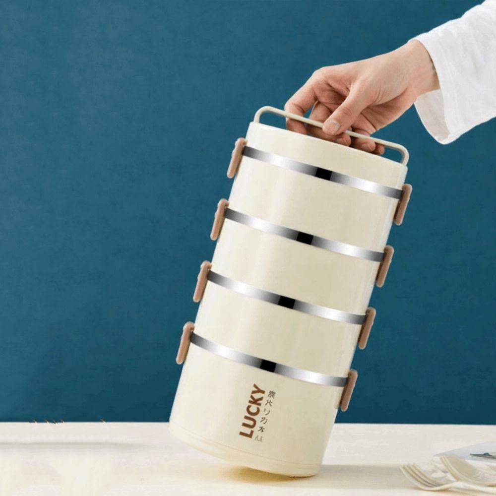 Large Capacity Multi-Layer Lunch Box Food Grade Insulated Food Container  Kitchen Supplies
