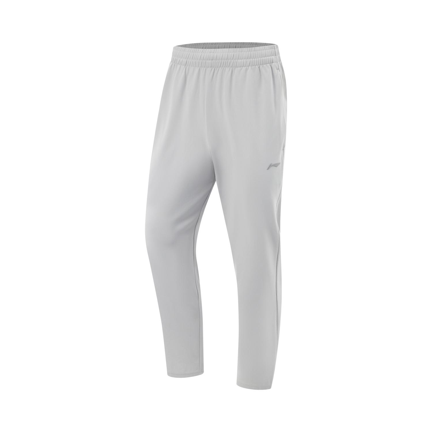 

Li-Ning Comfortable Straight-Leg Moisture-Wicking Knitted Sports Pants Men Bottoms Static-Gray AKLV159-4 S